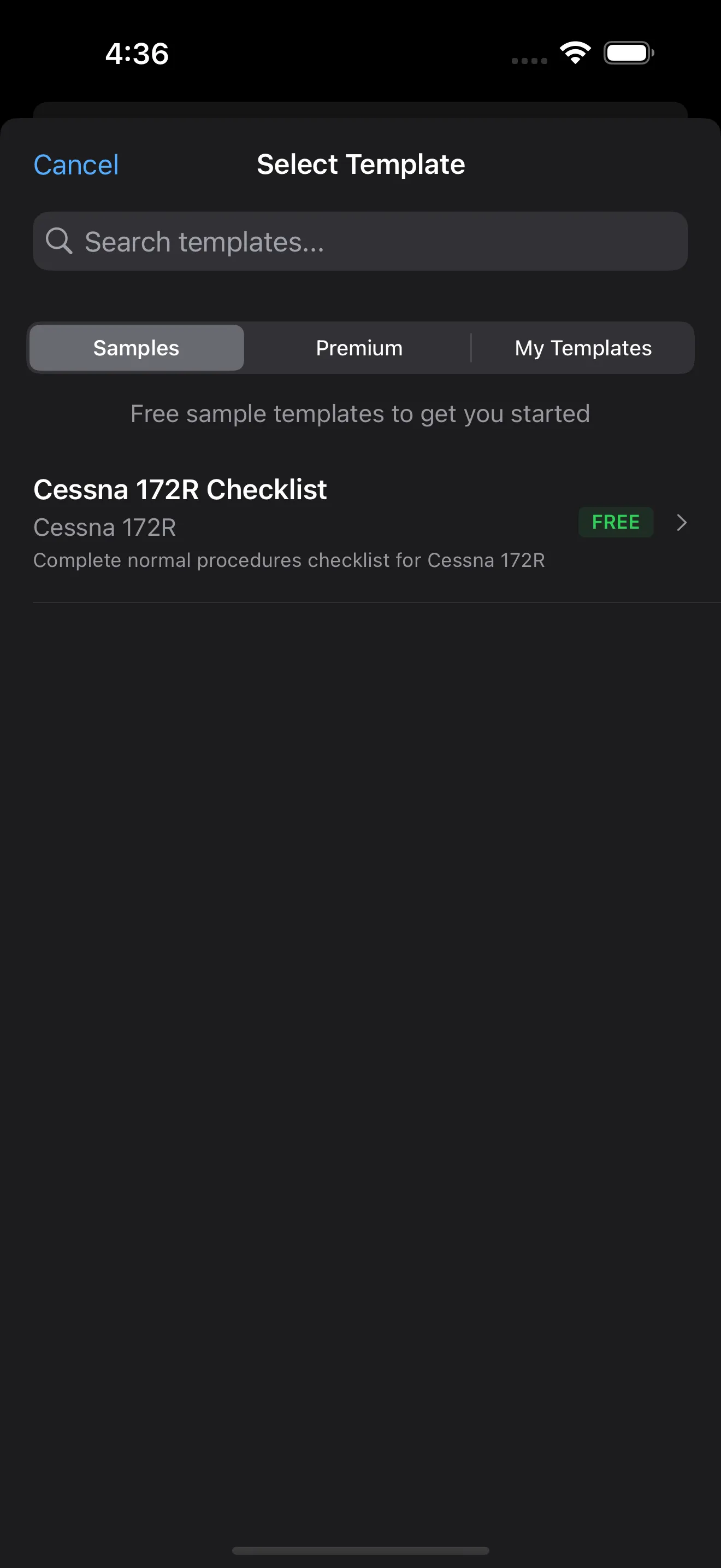 Modelos de Checklists Pre-construidos